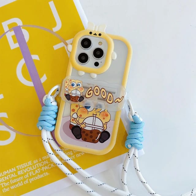 Cute Sponge Bob Design - iPhone Back Case Only
