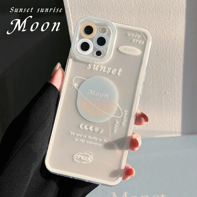 Beautiful Moon Design - iPhone Back Case Only