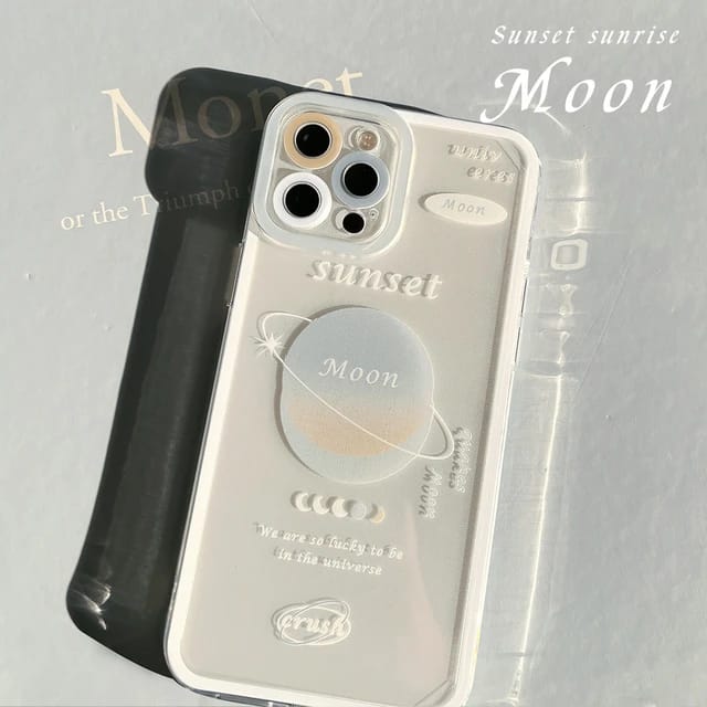 Beautiful Moon Design - iPhone Back Case Only
