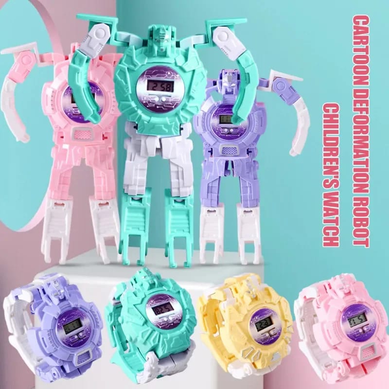 Transformers Robot Toy Deformation Digital Watch