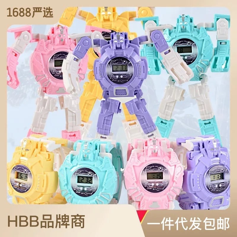 Transformers Robot Toy Deformation Digital Watch
