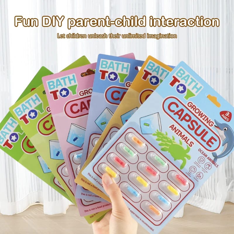 12 Pcs Water Expandable Mystery Magic Capsule