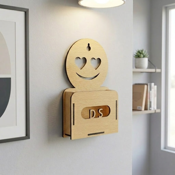 Wall Mounted Smiley Phone Holder