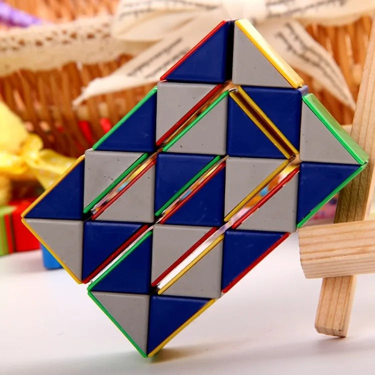 24 Blocks Snake Magic Twist Jigsaw Puzzle Game Kids Toy