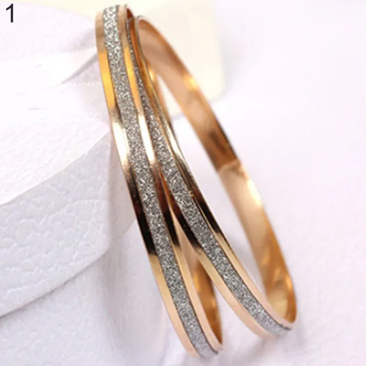Elegant Frosted Cuff Bracelet