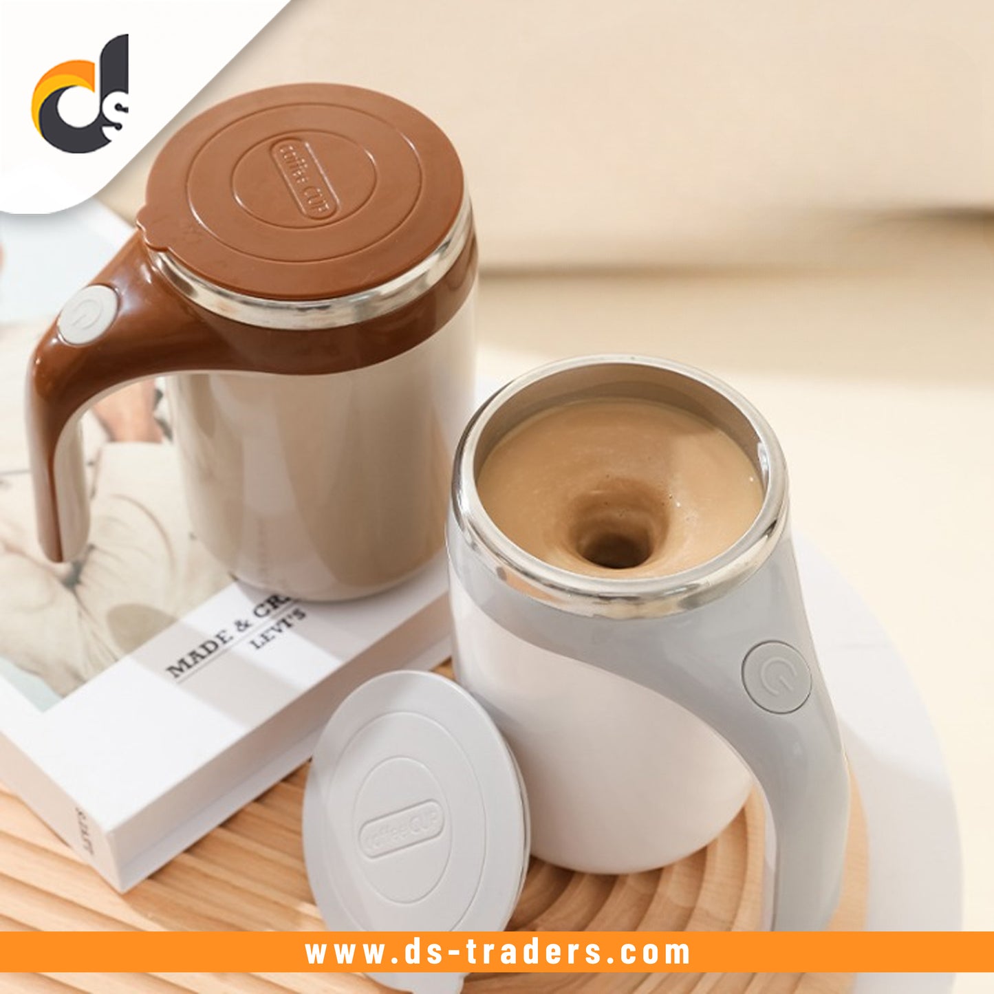 Multi-Functional Magnetized Stirring Cup (380ML)