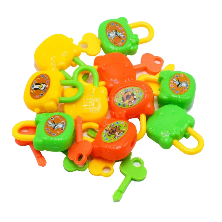5Pcs/Set Mini Colorful Plastic Lock with Key