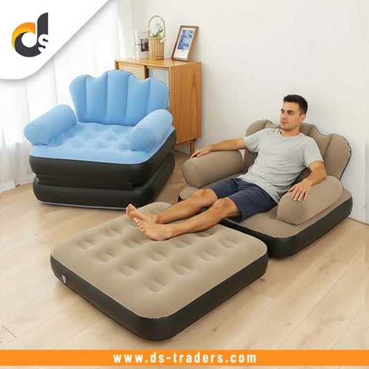 Folding Dual-Purpose Inflatable Sofa & Bed