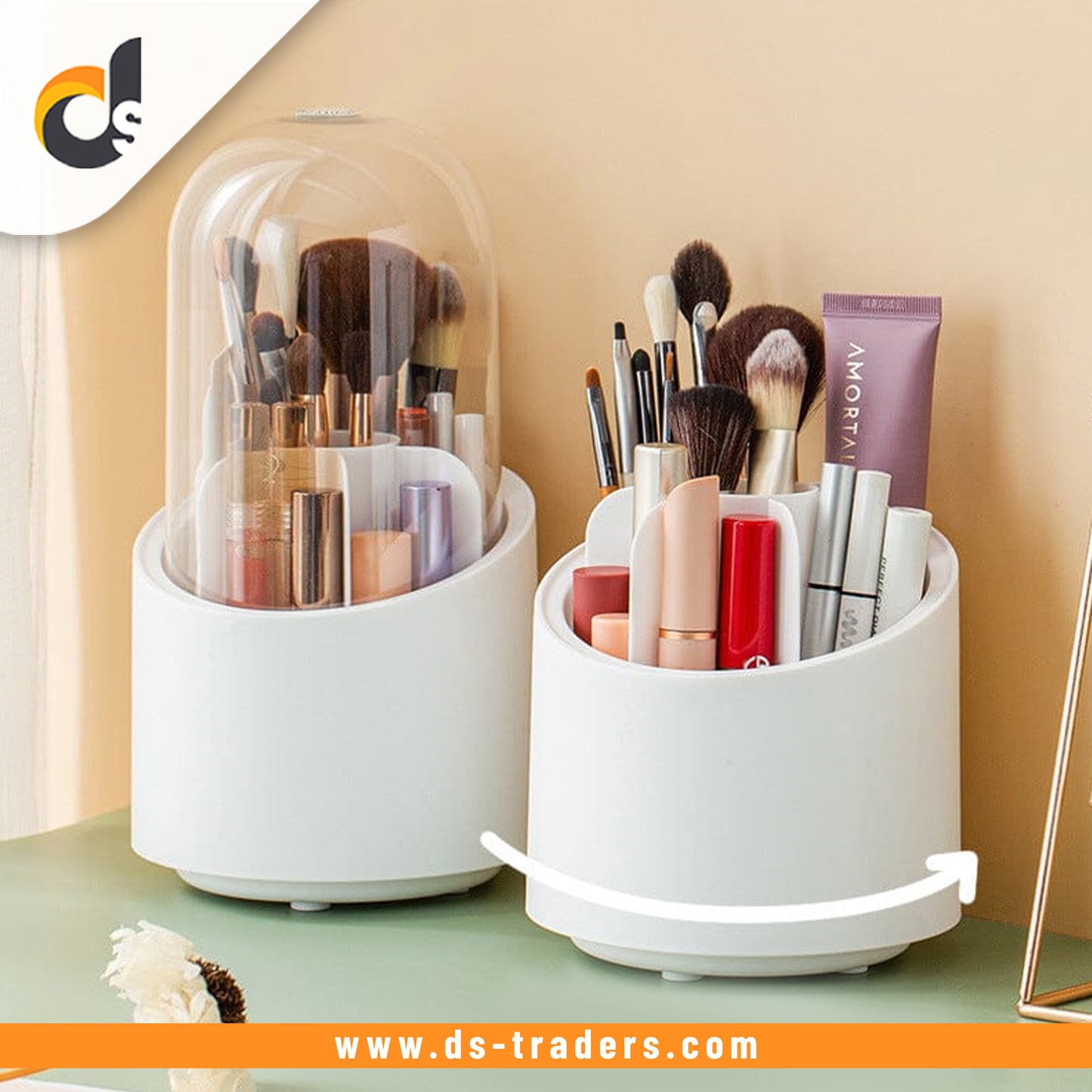 Stylish Makeup Brush Cosmetics Storage Box