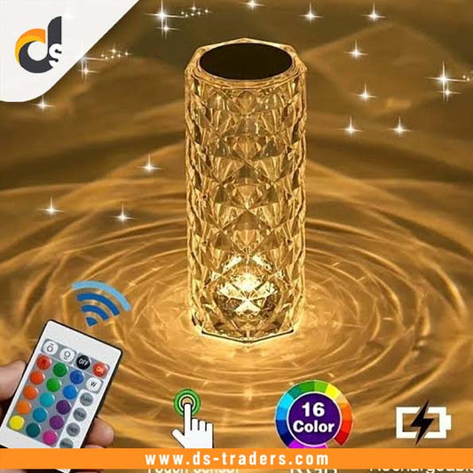 Rechargeable LED Crystal Diamond Lamp
