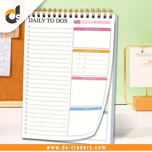 A5 Daily To Do List Notebook