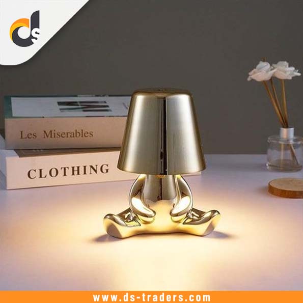 USB Rechargeable Metalic Golden Lamp