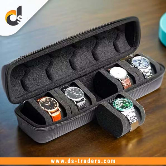 5-Slot Portable Travel Watch Organizer