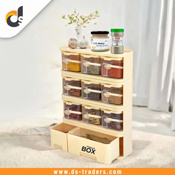 9 In 1 Crystal Spice Storage Jar