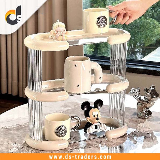 3 Layer Luxury Desktop Makeup Storage Rack