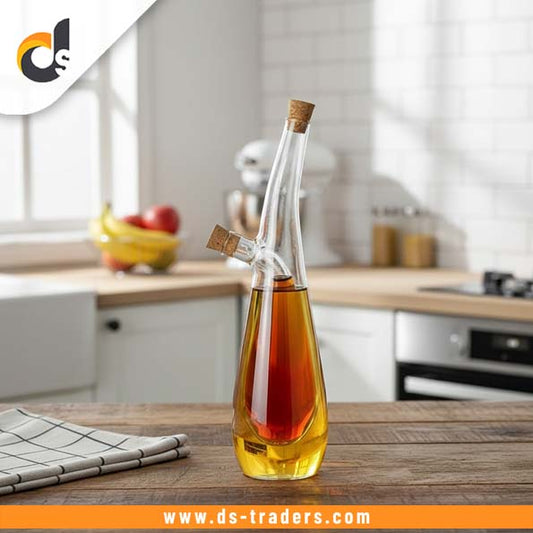 2-in-1 Double Layer Glass Oil Bottle