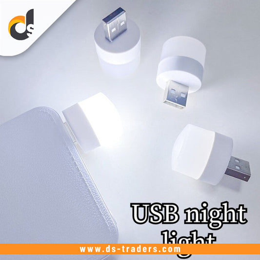 Pack Of 2 - Pocket Mini LED Night Light USB Plug Lamp.