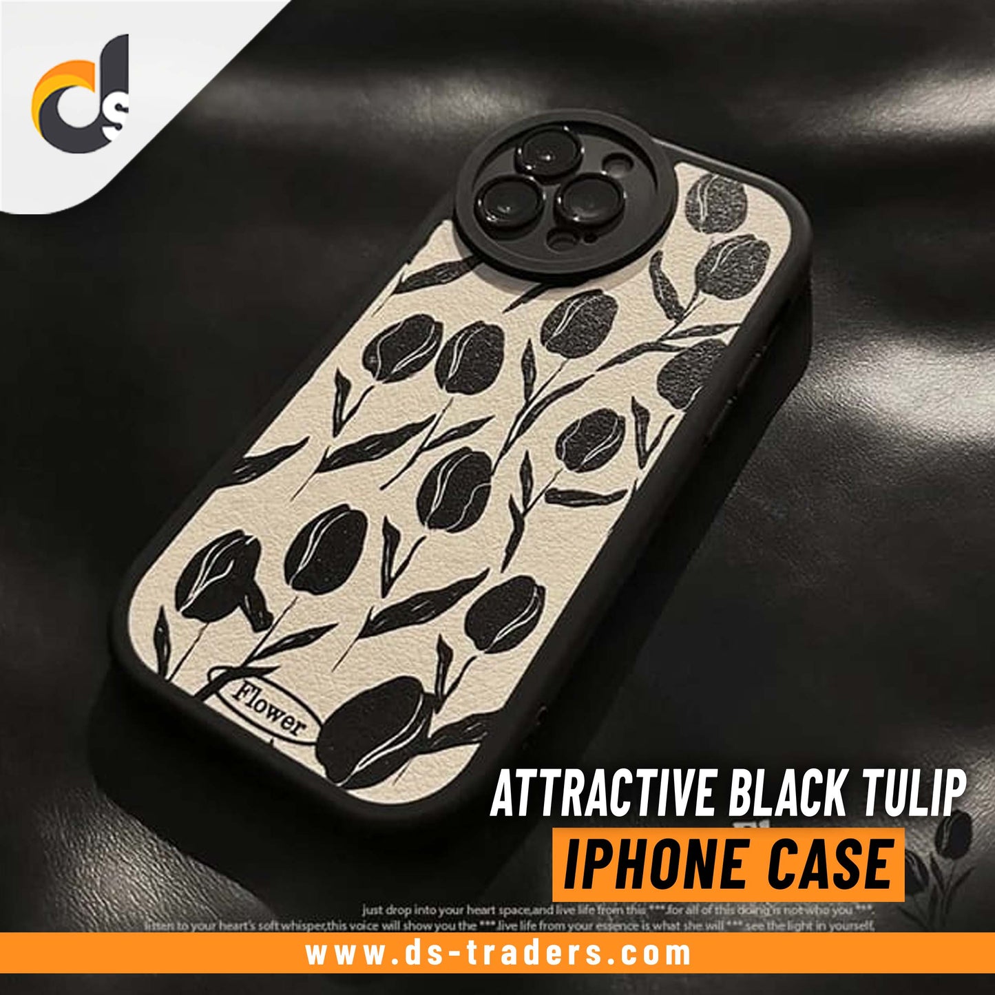 Attractive Black Tulip - iPhone Case