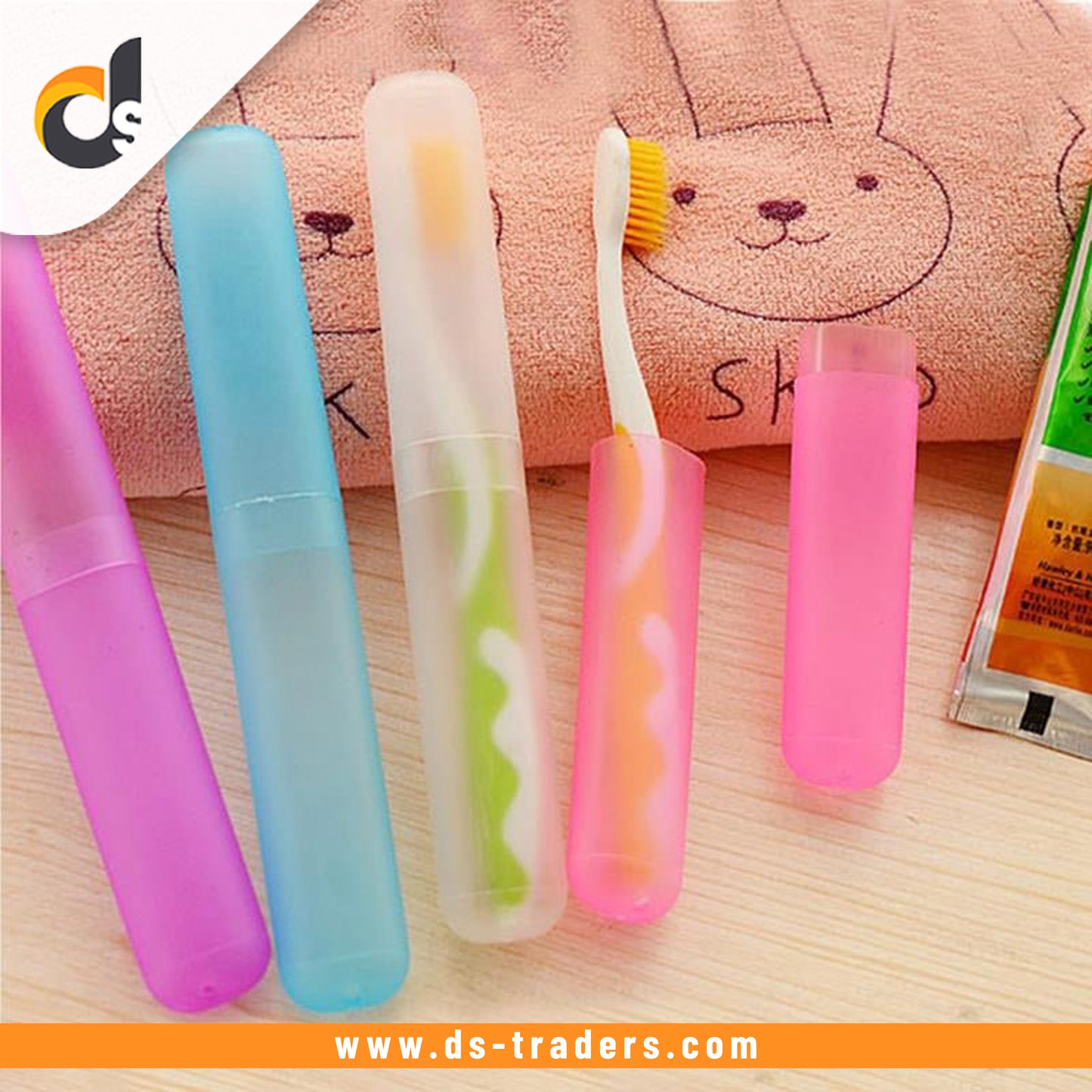 Pack of 2 Travel Hiking Camping Toothbrush Protect Holder.