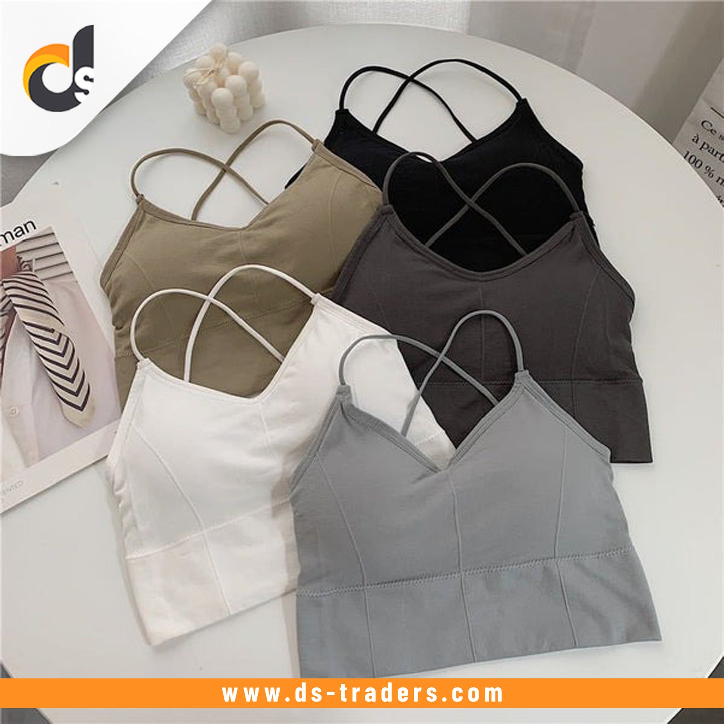 Imported High Quality Flower Design Foam Bra - Free Size(RANDOM COLOR)