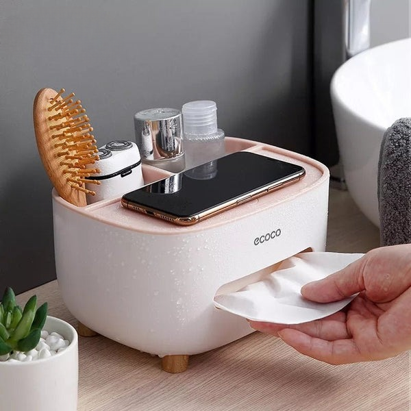 Multifunctional Tissue Box and Organizer