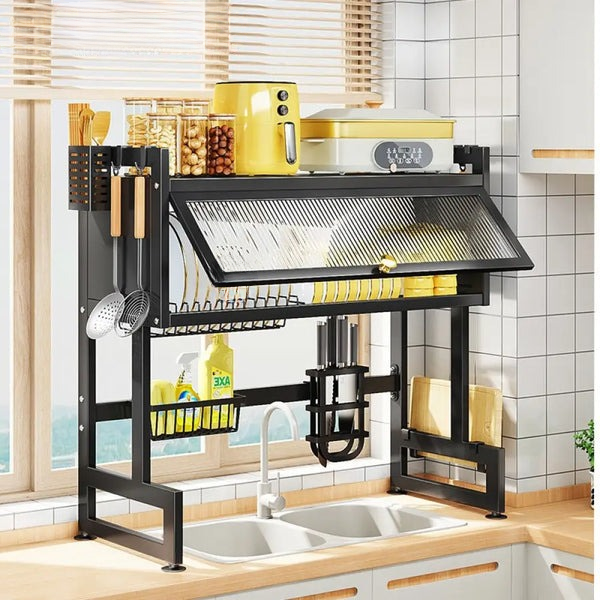 Stainless Steel Sink Dish Drying Cabinet Rack