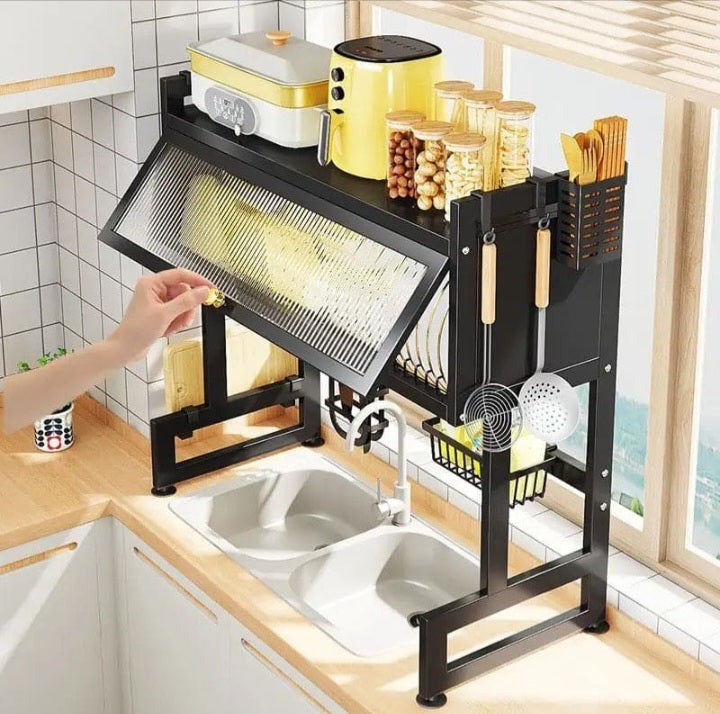 Stainless Steel Sink Dish Drying Cabinet Rack
