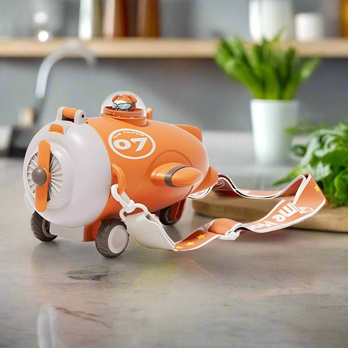 Airplane Shape Kids Water Bottle