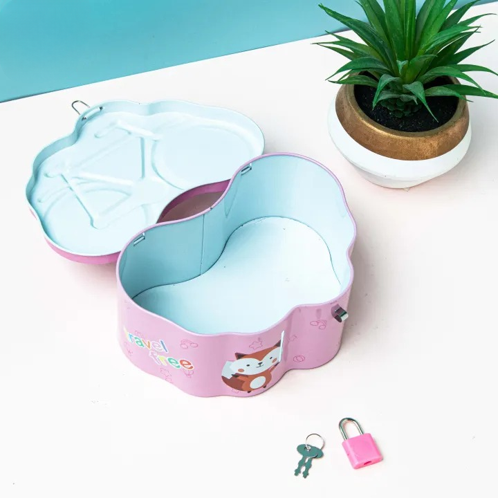 Cycle Shape Metal Coin Box