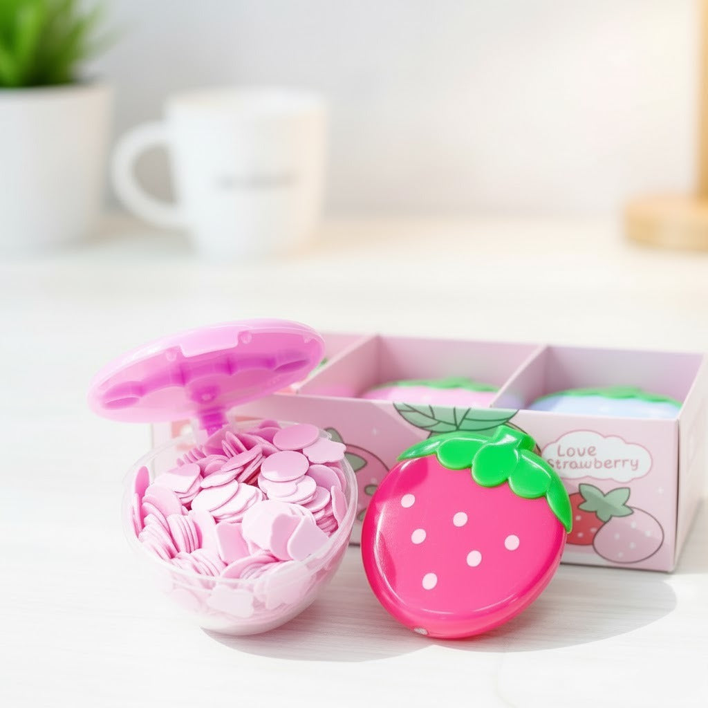 Strawberry Shape Travel Paper Soap