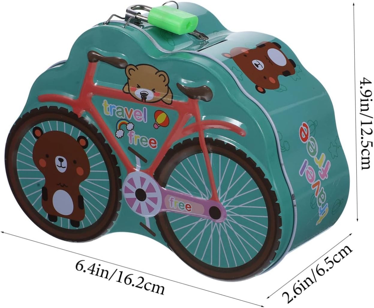 Cycle Shape Metal Coin Box