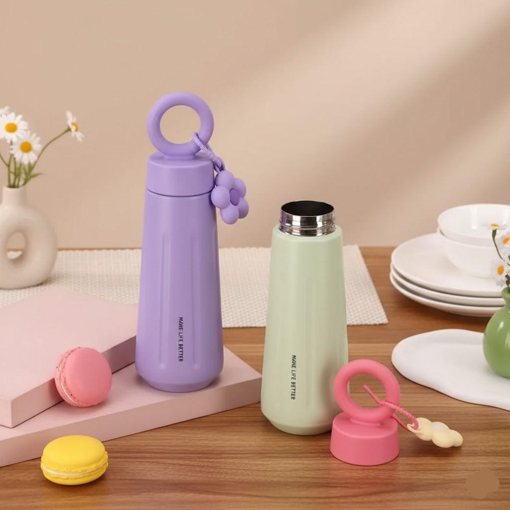 Stainless Steel Flower Thermal Bottle
