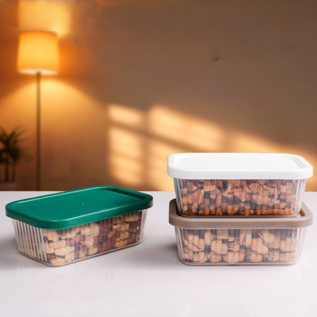 Pack of 3 Mini Crinkle Food Container 150ml