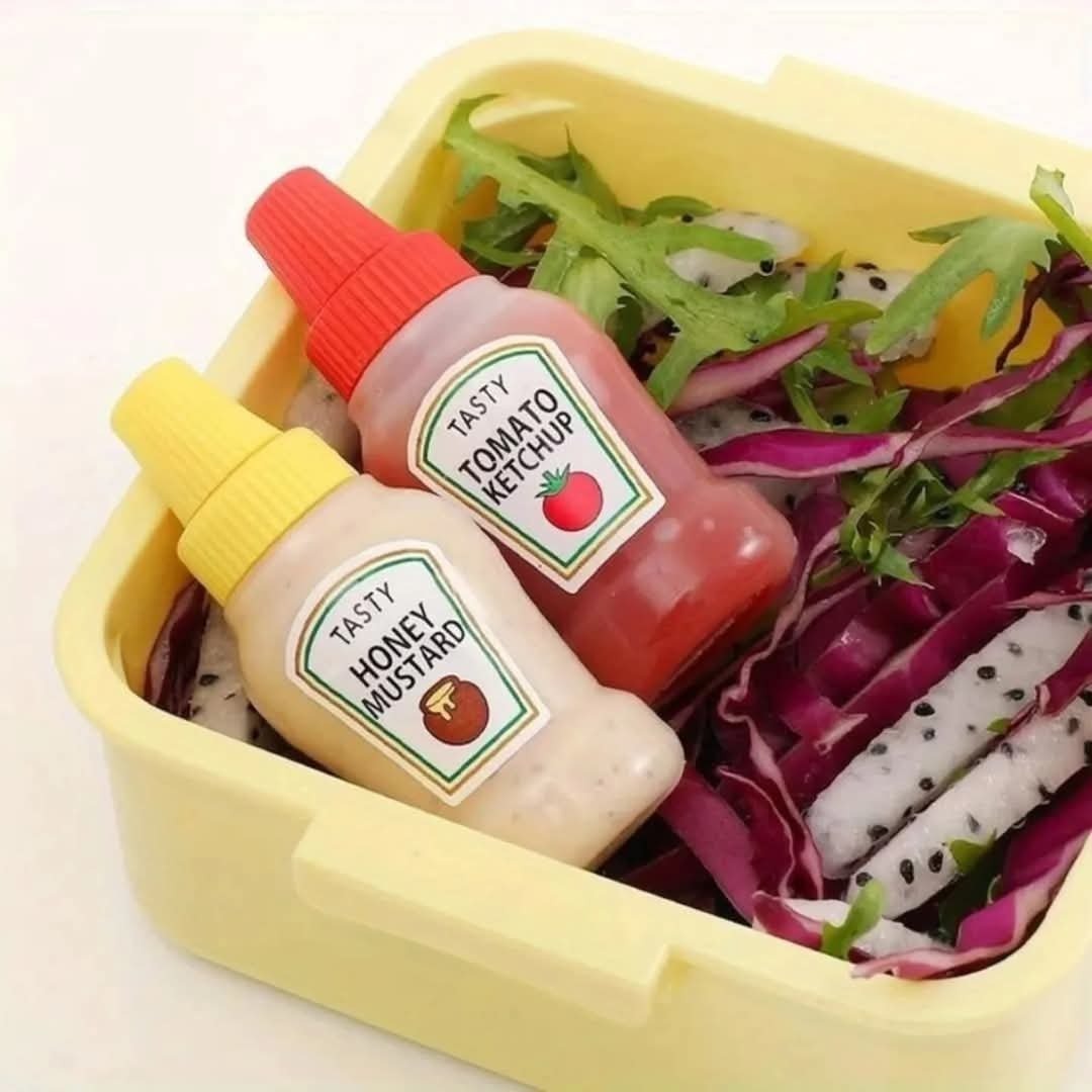 Pack of 2 Mini Sauce Bottles