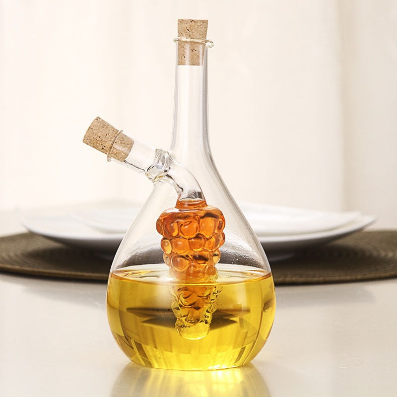 2-in-1 Double Layer Glass Oil Bottle