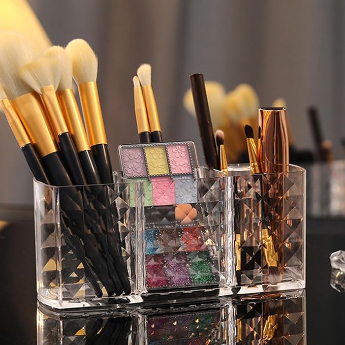3 Section Acrylic Cosmetic Storage Box