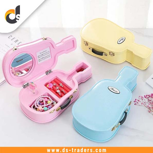 Classic Guitar Shape Musical Jewelry Organizer