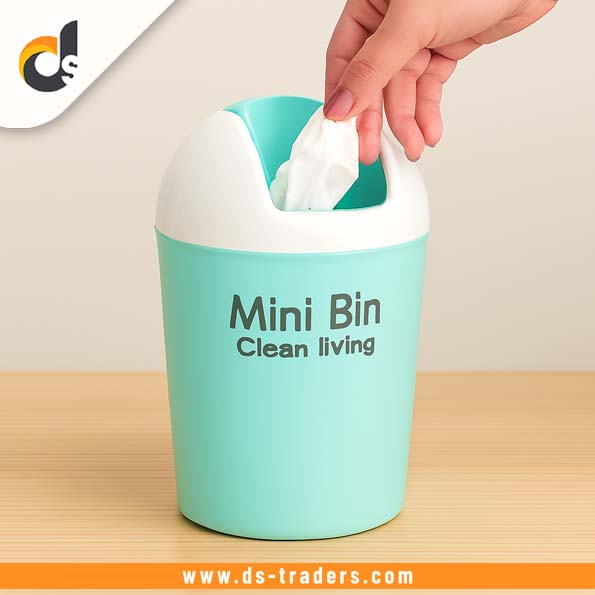 Mini Plastic Desktop Trash Bin