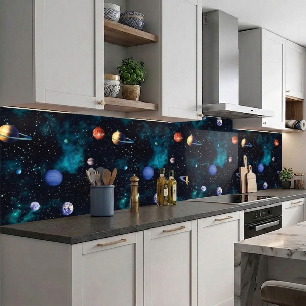Self Adhesive Universe Galaxy Marble Sheet