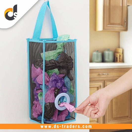 Multi-Purpose Hanging Shopper Dispenser Holder & Organizer Bag