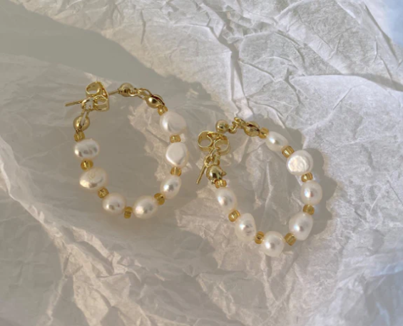 Stylish Baroque Pearl Earrings