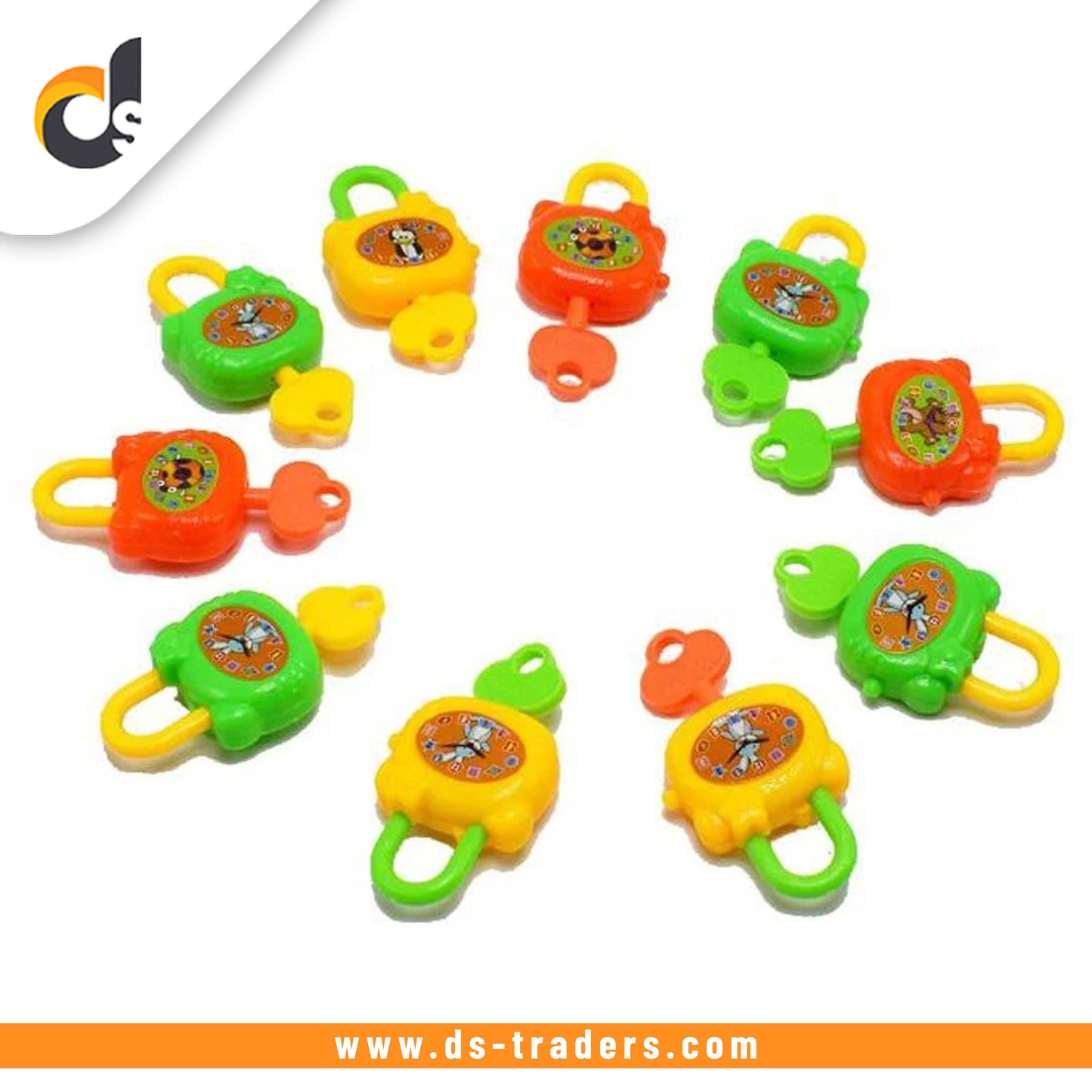 5Pcs/Set Mini Colorful Plastic Lock with Key