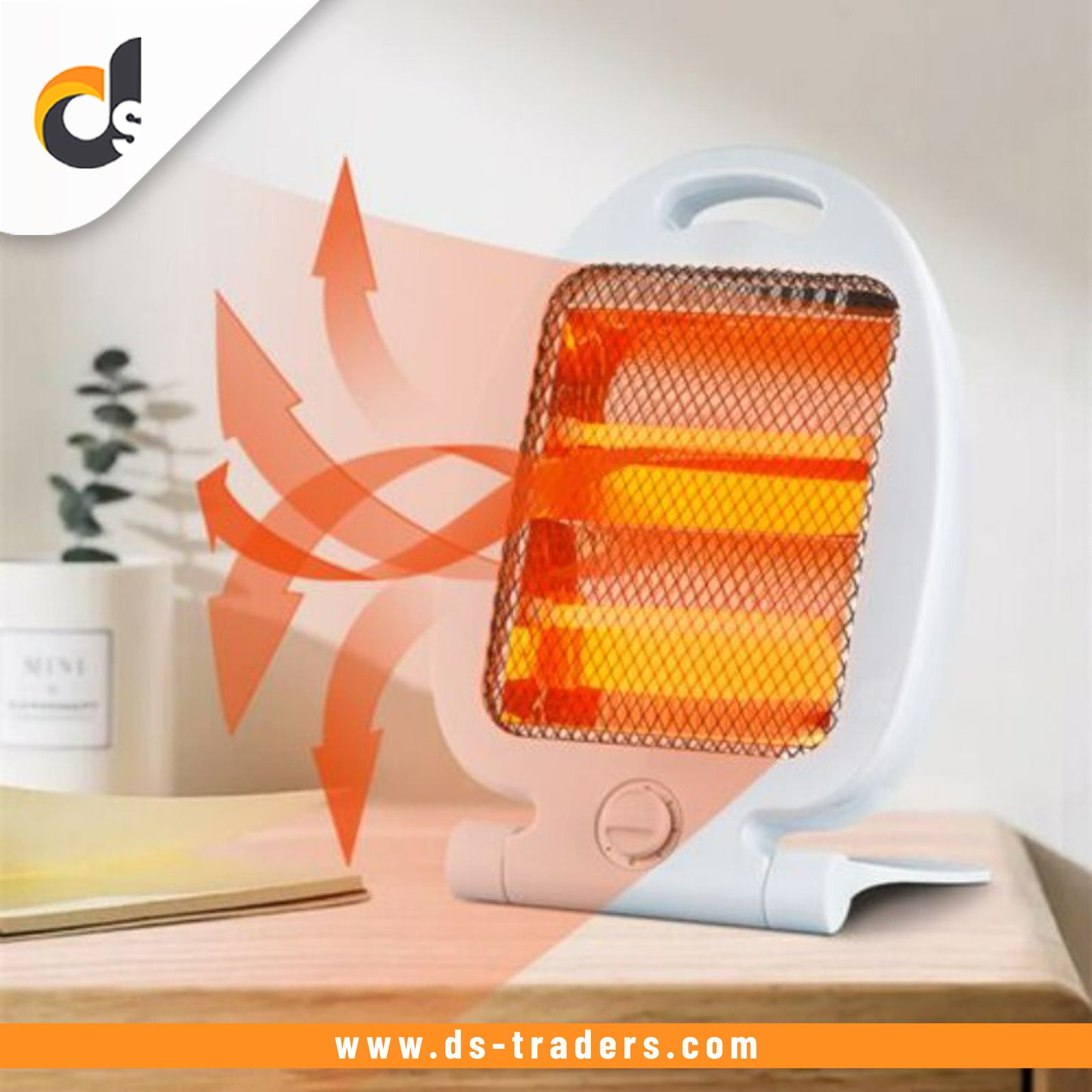 Portable Adjustable Electric Heaters (800Watt).