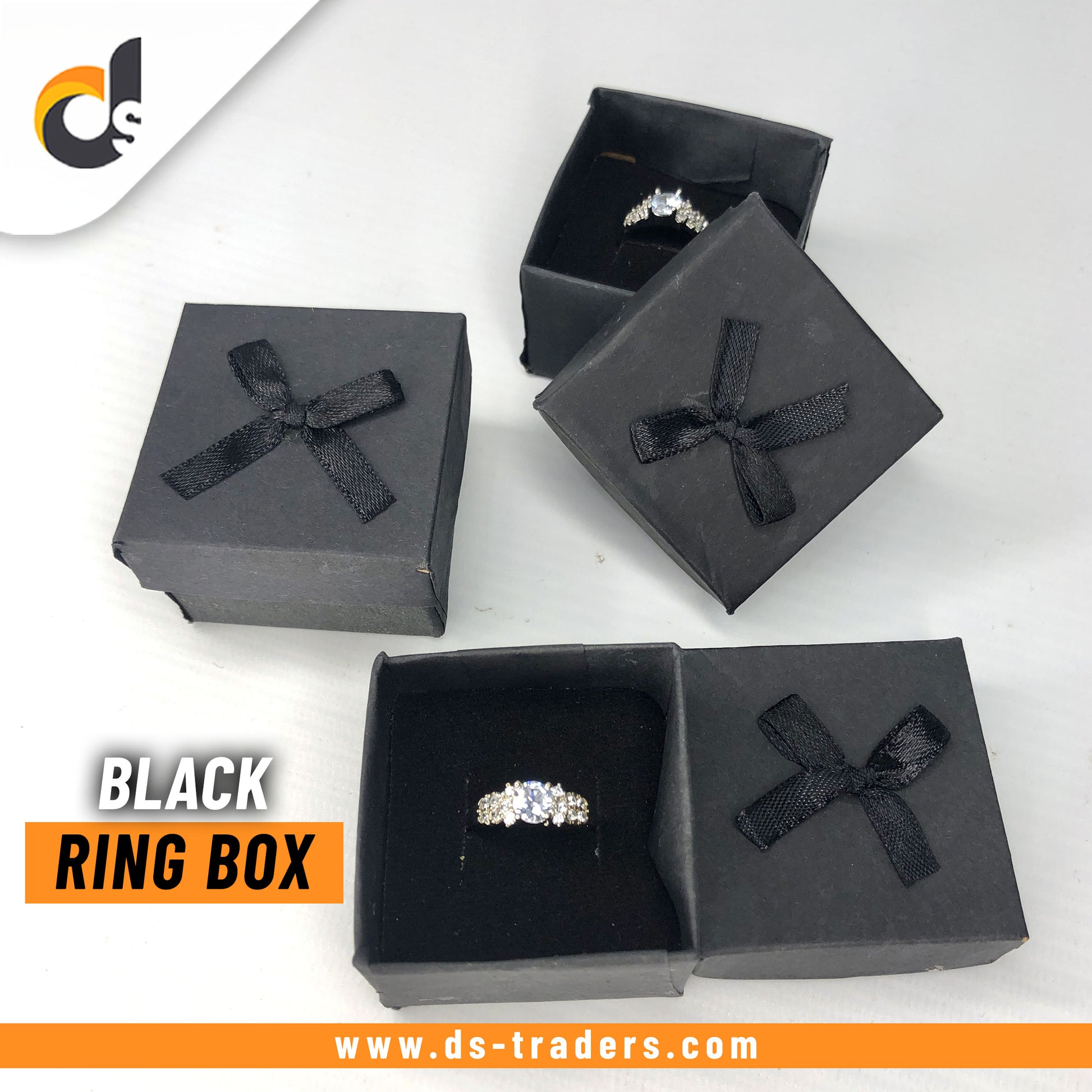 Black Colour Ring Box - DS Traders