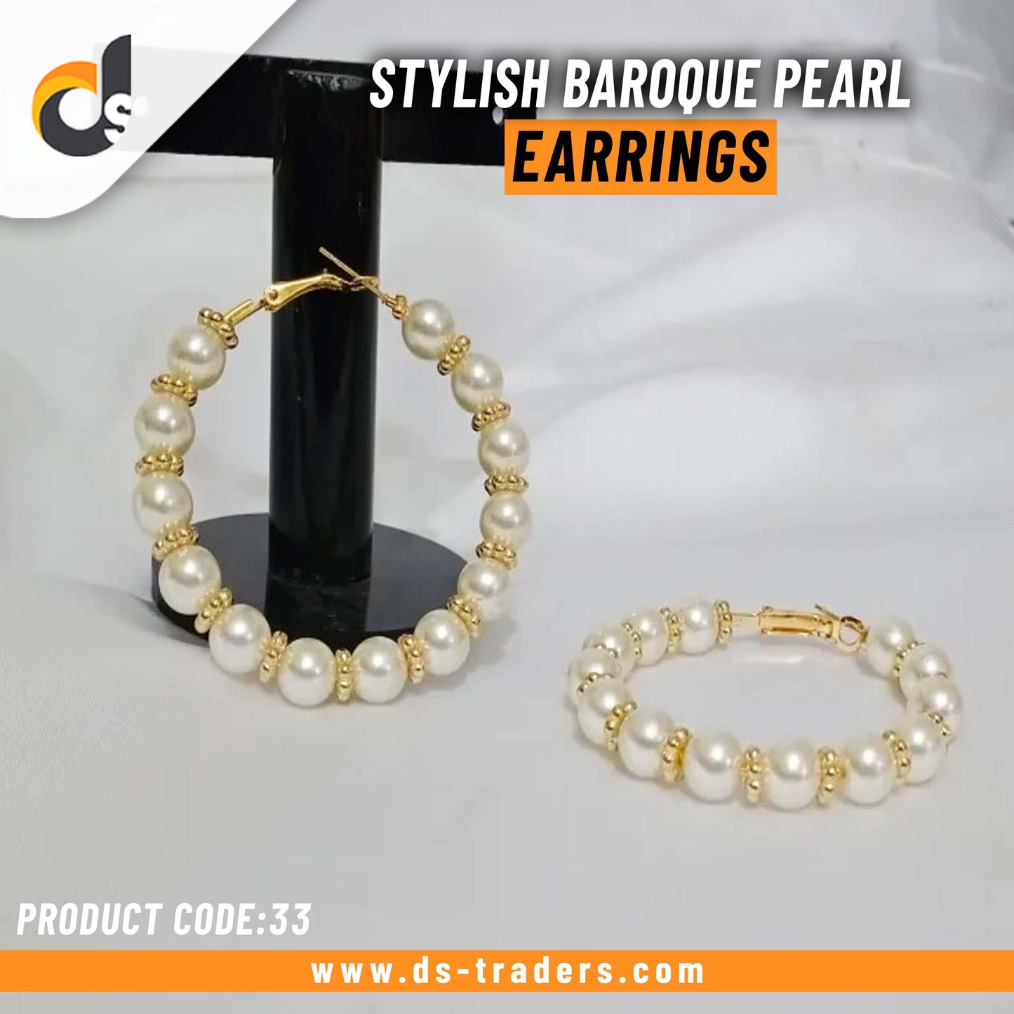Stylish Baroque Pearl Earrings