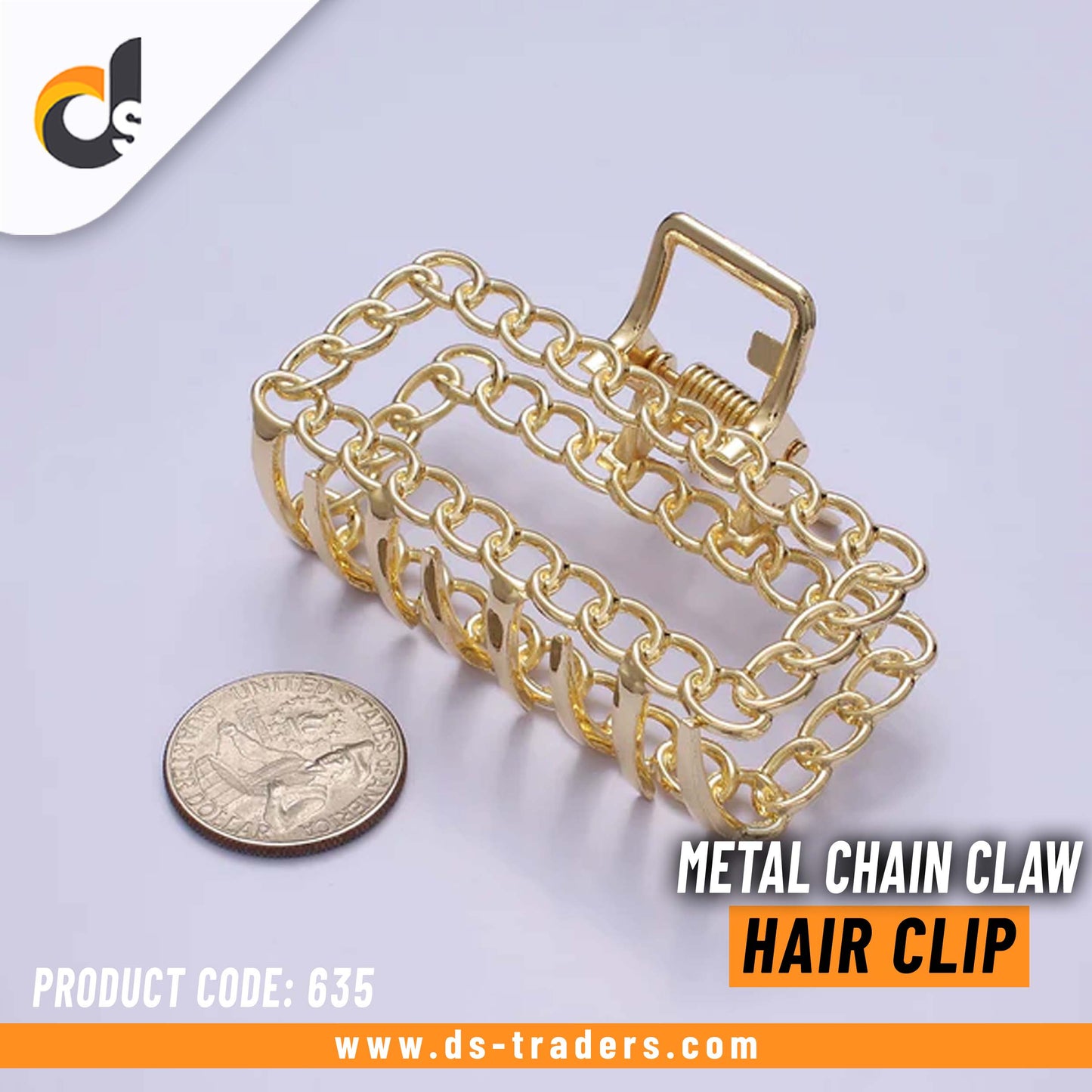 Metal Chain Claw Hair Clip