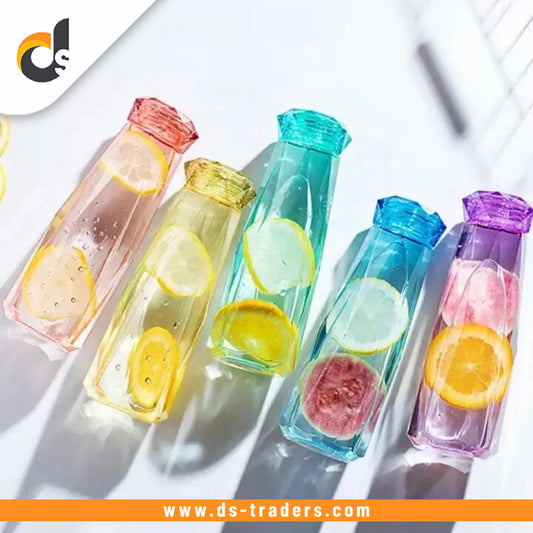 Diamond Glass Water Bottle