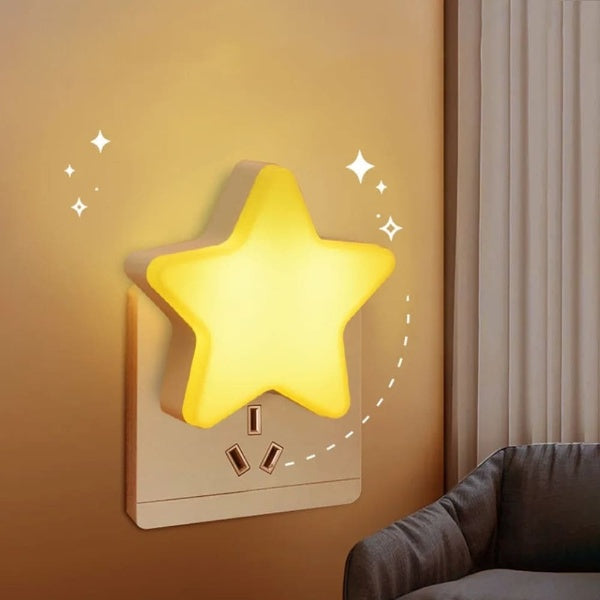 LED Stars Shape Socket Night Light