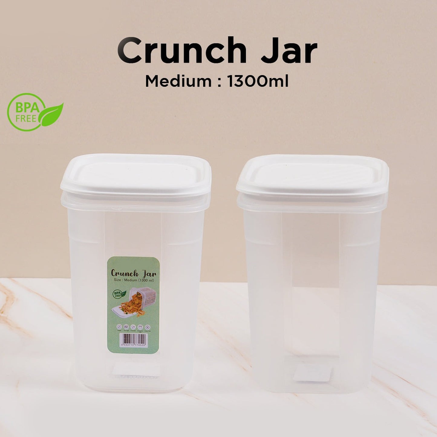 Multi-Purpose Air-Tight Crunch Jar 1300ML