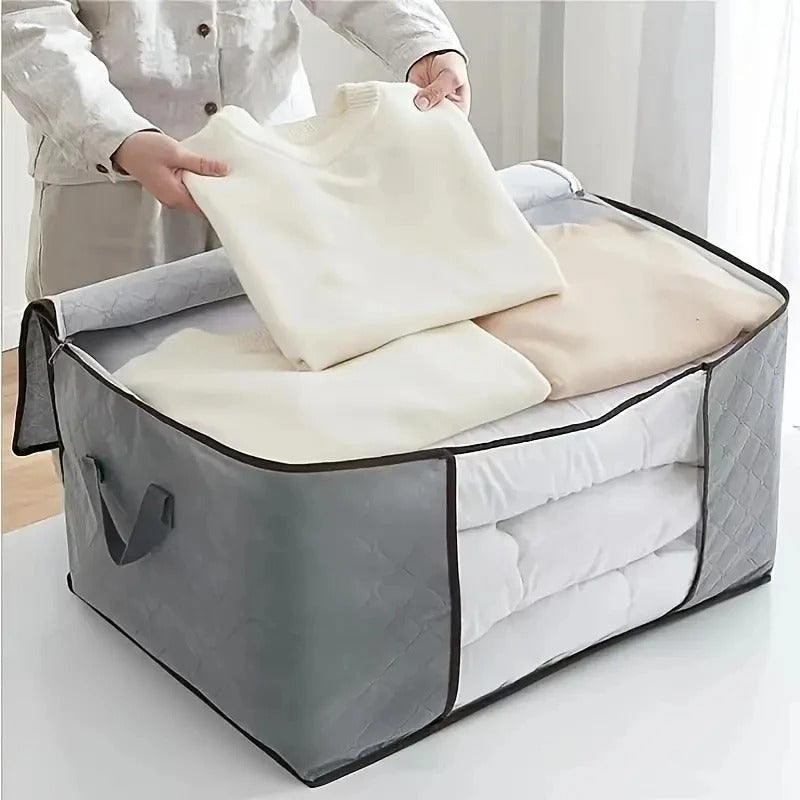 Multipurpose Storage Bag & Organizer for Clothes & Blanket | Grey